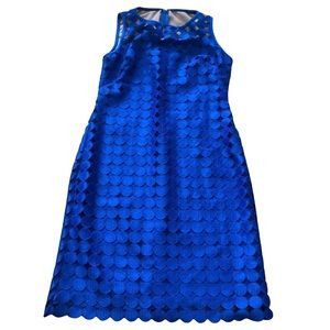 lauren ralph lauren cobalt blue circle lace dress Size 0P